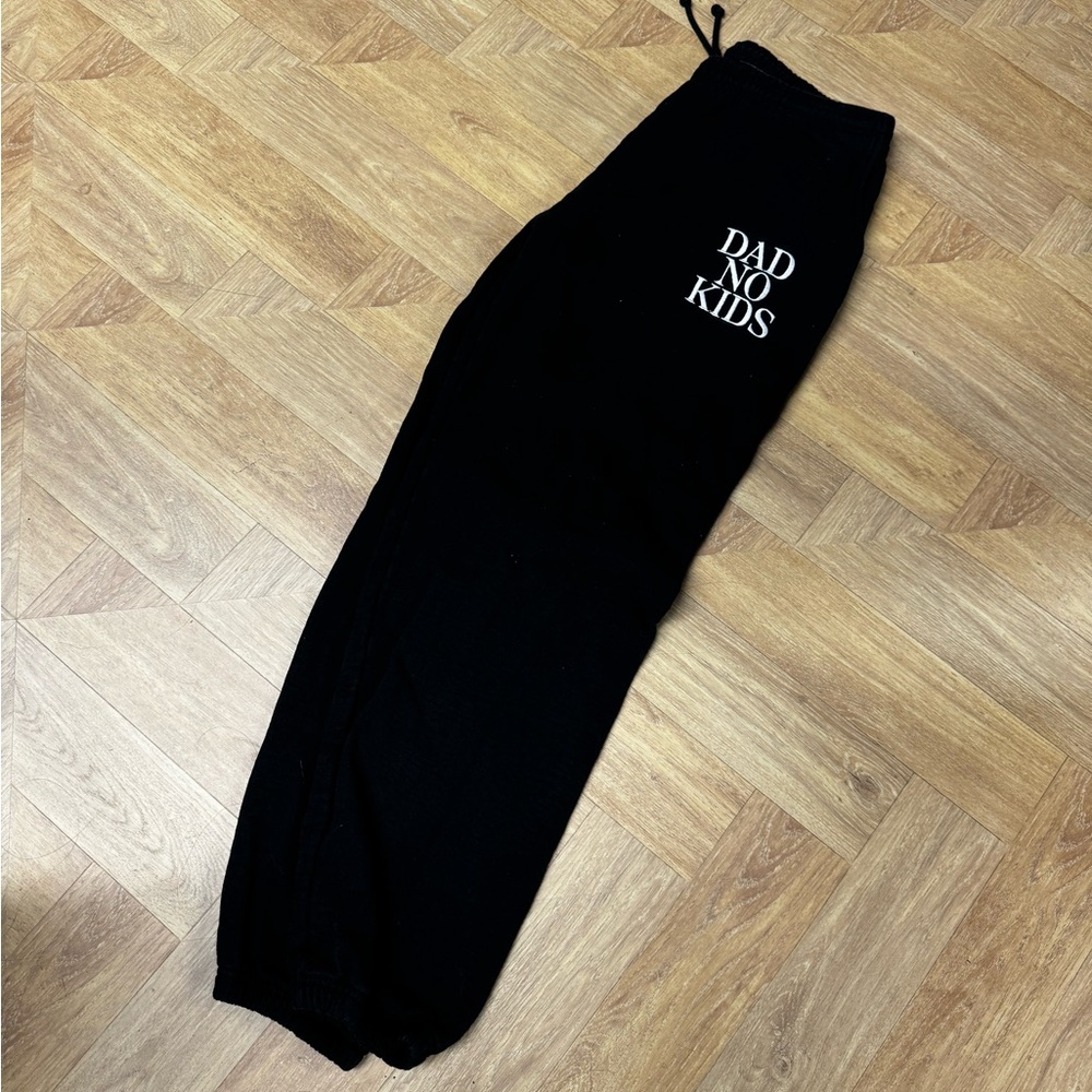 Black Dad No Kids Sweatpants
